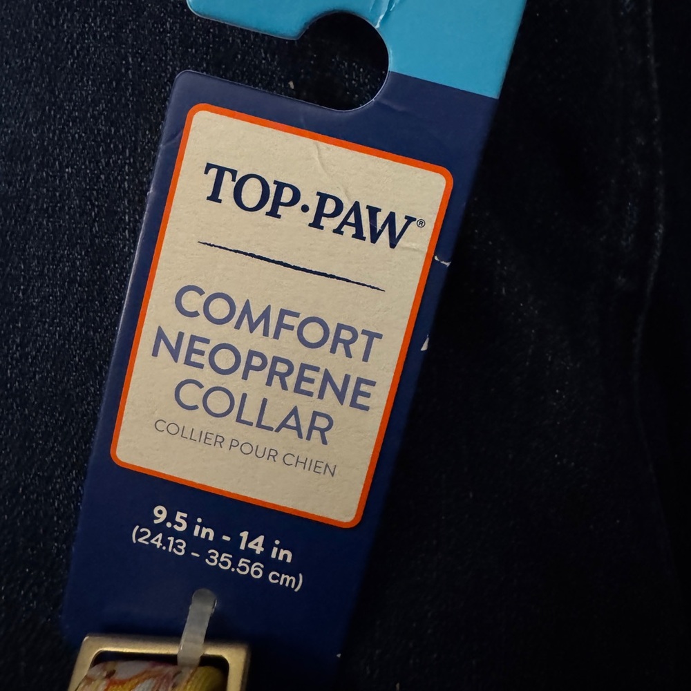 NWT TOP PAW DOG COLLAR Floral Yellow with Gold Paw Charm SMALL 9.5” - 14” NEW - Picture 10 of 10